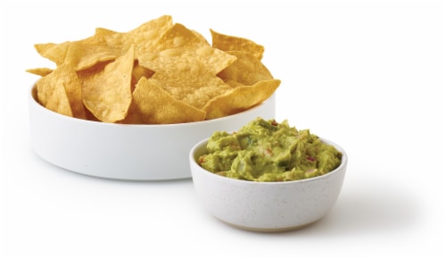Made Fresh Corn Tortilla Chips Perspective: bottom