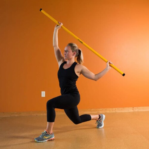 Prism Fitness 5 Pound Smart Stick for Balance, Alignment, and Range of Motion Perspective: bottom