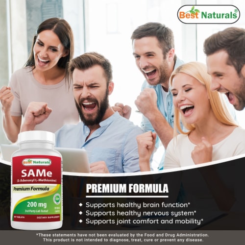 Best Naturals SAM-e 200 mg 60 Enteric Coated Tablets Perspective: bottom