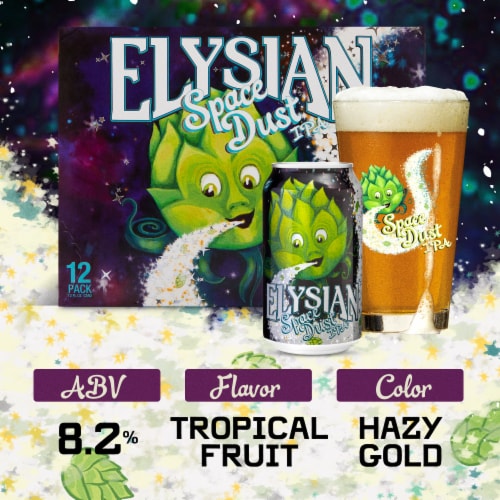 Elysian Space Dust Craft IPA Beer Perspective: bottom