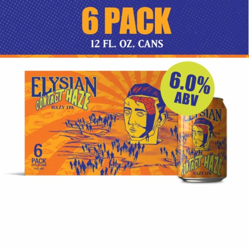 Elysian Brewing Contact Haze Hazy IPA Beer Perspective: bottom