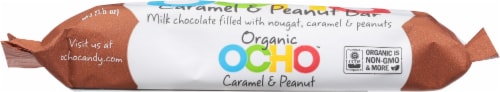 OCHO Organic Caramel & Peanut Butter Milk Chocolate Bar Perspective: bottom
