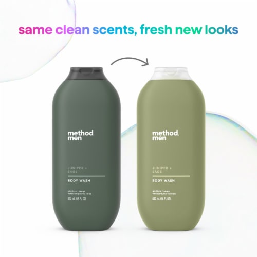 Method Body Wash Juniper + Sage For Men Made Without Parabens or Phthalates Perspective: bottom