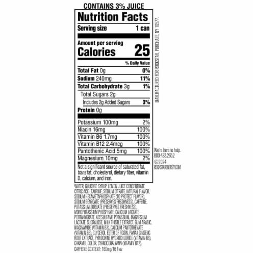 Rockstar Recovery Lemonade 16 Fl Oz Perspective: bottom