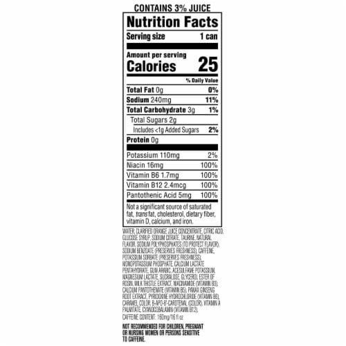 Rockstar Recovery Energy Drink Orangeade 16 Fl Oz Perspective: bottom