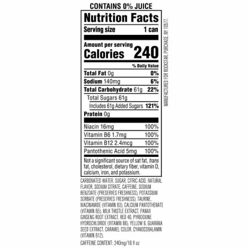 Rockstar Punched Watermelon Energy Drink Perspective: bottom