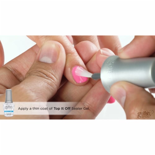 Gelish Mini Basix Gel Easy Soak Off LED Lamp Nail Polish Kit w/ Color Set, 15 mL Perspective: bottom