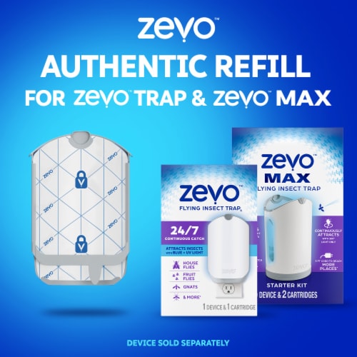 Zevo Flying Insect Trap Refill Cartidges Perspective: bottom