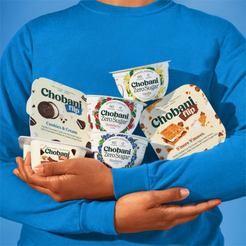 Chobani® Flip® Low-Fat Coffee Brownie Bliss™ Chocolate Greek Yogurt Perspective: bottom