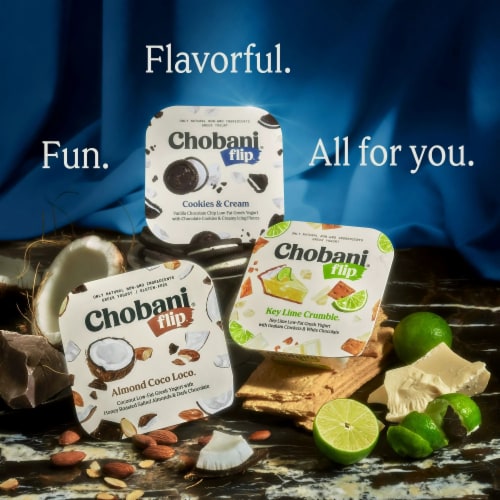 Chobani® Flip® Key Lime Crumble™ Low Fat Greek Yogurt Cups Perspective: bottom