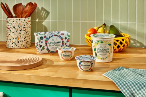 Chobani® with Zero Sugar Mixed Berry Yogurt Perspective: bottom