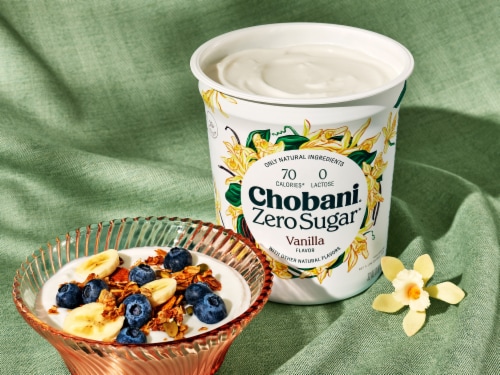Chobani® Zero Sugar Vanilla Yogurt Perspective: bottom