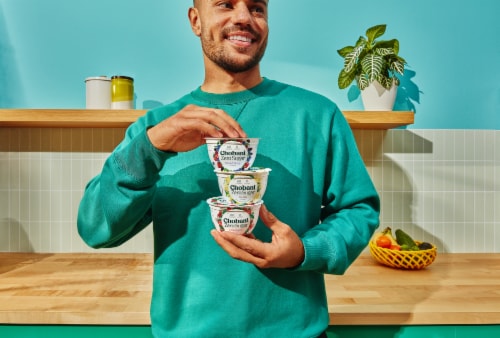 Chobani® Zero Sugar* Milk & Cookies Yogurt Perspective: bottom