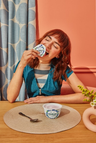 Chobani® with Zero Sugar Strawberry Cheesecake Yogurt Perspective: bottom