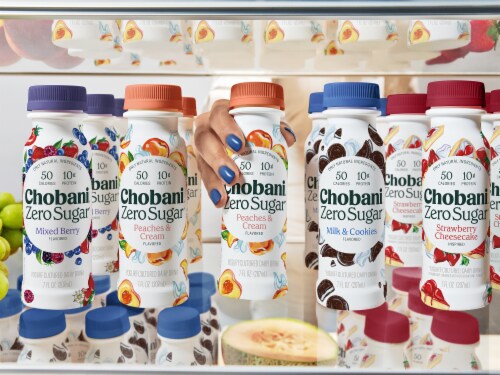 Chobani® Zero Sugar Mixed Berry Greek Yogurt Drink Perspective: bottom