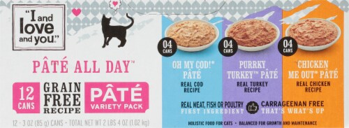 Pate All Day Cat Can Variety Pack Perspective: bottom