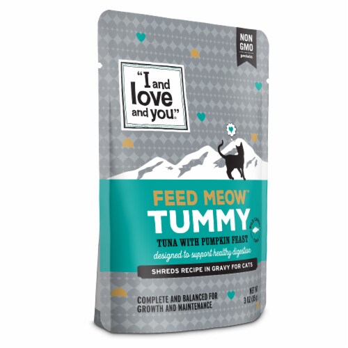 I and Love and You Feed Meow, Tummy Formula with Tuna and Pumpkin, 3 oz Perspective: bottom