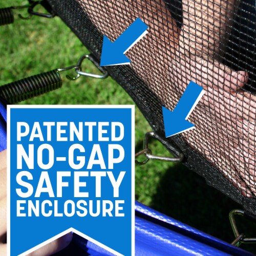 Skywalker Trampolines 12 Foot Round Outdoor Trampoline with Enclosure, Green Perspective: bottom