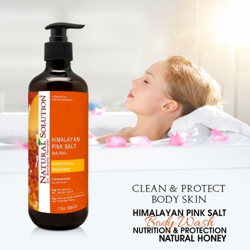 Natural Solution Body Wash, Daily Care for All Skin Types, Natural Honey - Pack of 6 Perspective: bottom