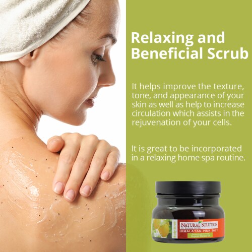 Natural Solution Body Scrub, Moisturizes with Organic Marula Oil - 12.3 oz Perspective: bottom