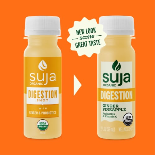 Suja Organic Digestion Ginger Pineapple Shot Perspective: bottom