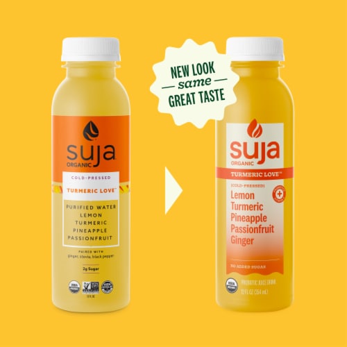 Suja® Organic Cold-Pressed Turmeric Love™ Fruit Juice Drink Perspective: bottom