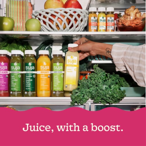 Suja Organic Energize Raspberry Lemon Cold Pressed Juice Drink Perspective: bottom