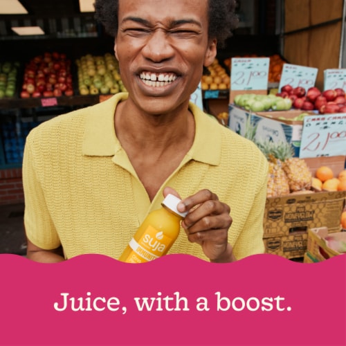 Suja Organic Immunity Strawberry Guava Cold Pressed Juice Drink Perspective: bottom