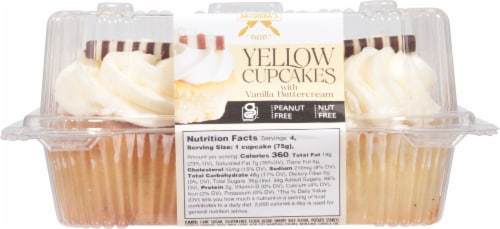 Antonina's Artisan Bakery Gluten Free Yellow Decorated Cupcakes Perspective: bottom