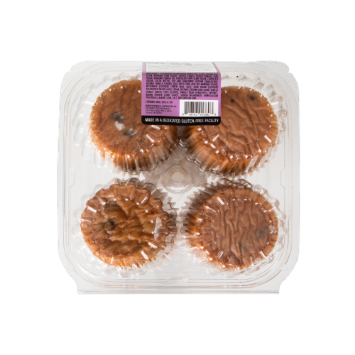 Antonina's Artisan Bakery® Gluten Free Chocolate Chip Muffins Perspective: bottom