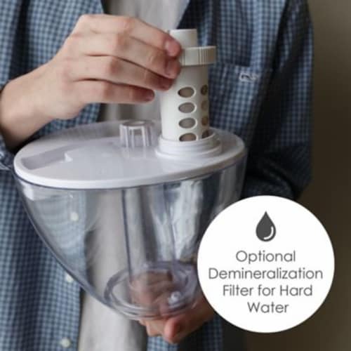 Crane Drop Cool Mist Humidifier - Clear/White Perspective: bottom