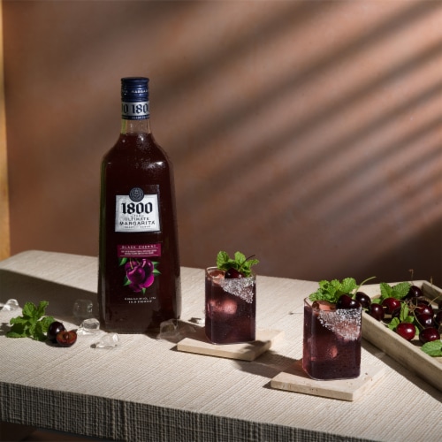 1800 The Ultimate Margarita® Black Cherry Prepared Cocktails Ready To Serve Perspective: bottom