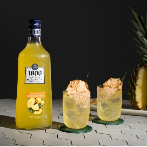 1800 The Ultimate Margarita Pineapple Prepared Cocktails Ready To Serve Perspective: bottom