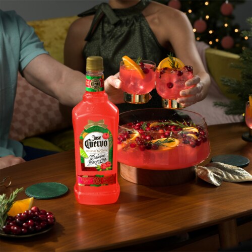 Jose Cuervo Authentic Margarita Mistletoe Prepared Cocktails Ready To Serve Perspective: bottom