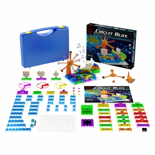 Circuit Blox 800 Projects Board Building Blocks Coding Kit Perspective: bottom