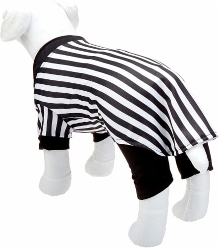 Midlee Referee Dog Halloween Costume (Large) Perspective: bottom