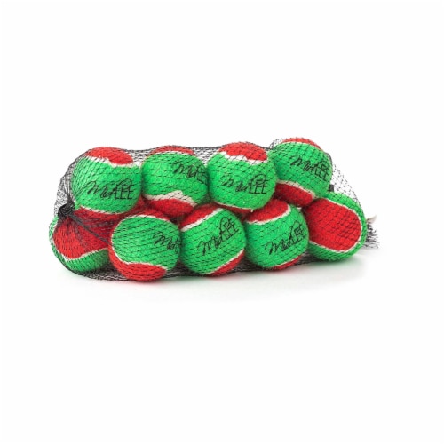 Midlee 1.5 Mini Squeaker Christmas Dog Tennis Balls Red Green Pack of 12 1 Fred Meyer