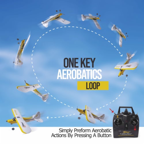 Top Race TR C385 RC Plane 4 Channel Remote Control Airplane 2.36 H 16.73 L 13.78 W Food 4 Less