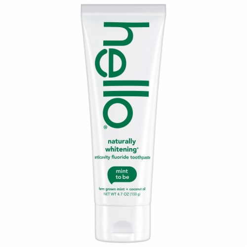 Hello Farm Grown Mint Naturally Whitening Fluoride Toothpaste Perspective: bottom