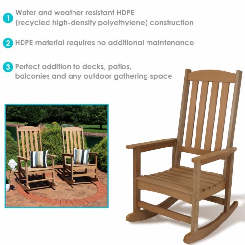 Faux wood online rocking chair