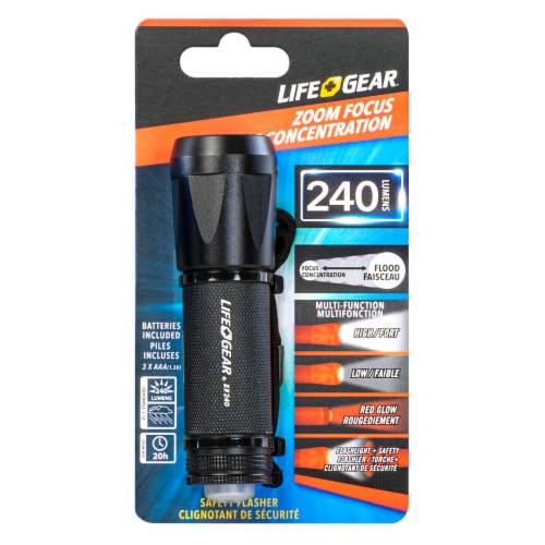 Life Gear Zoom Focus Tactical Mini Flashlight - Assorted Perspective: bottom