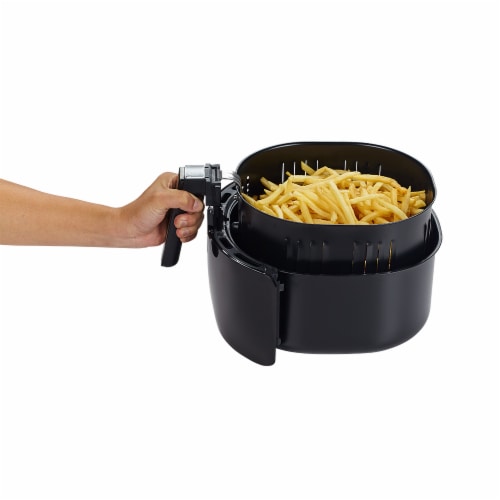 GoWISE USA 5.8-QT 8-in-1 Digital Air Fryer, Black Perspective: bottom