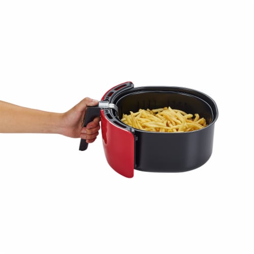 GoWISE USA 5.8-QT 8-in-1 Digital Air Fryer, Chili Red Perspective: bottom