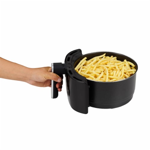 GoWISE USA 5.0-Quart 1500-Watt Digital Air Fryer, (Black) Perspective: bottom