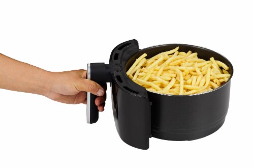 GoWISE USA 5.0-Quart 1500-Watt Digital Air Fryer, (Black) Perspective: bottom