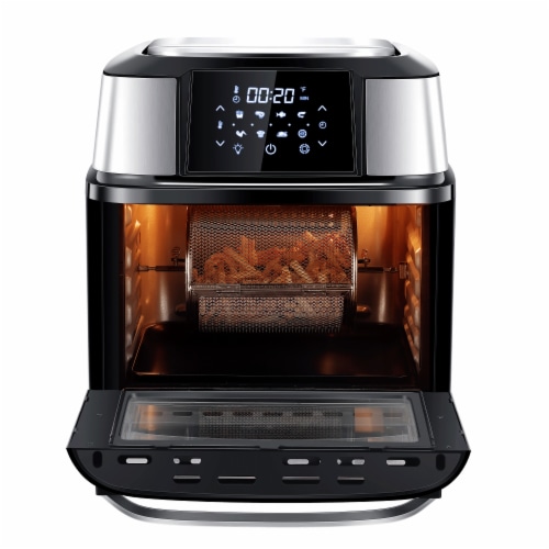 GoWISE USA 17-Quart Mojave Air Fryer Dehydrator, Black Perspective: bottom