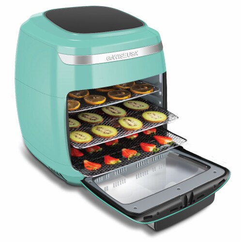 GoWISE USA 11.6-Quart Air Fryer Toaster Oven, Vibe, Mint/Silver Perspective: bottom