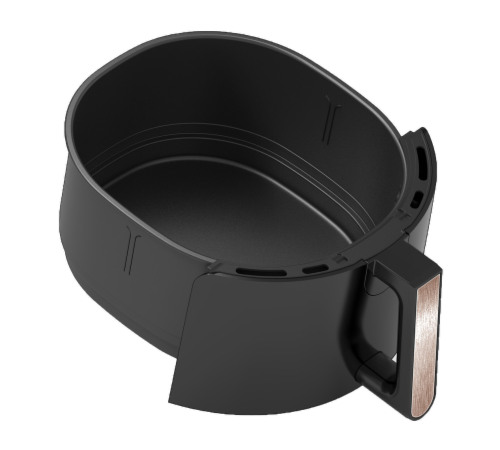 GoWISE USA 7-Quart Electric Air Fryer with Dehydrator, Black/Copper Perspective: bottom