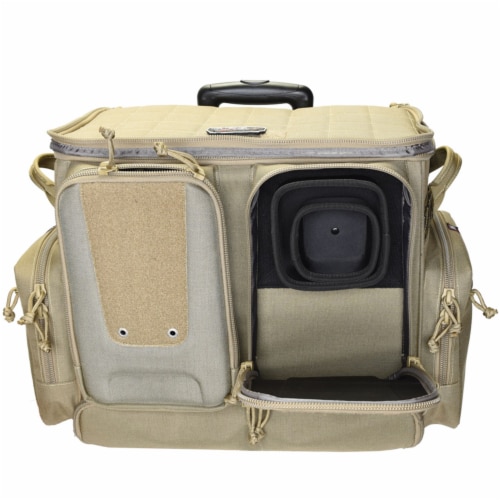 GPS Tactical Rolling Range Case Bag For Shooting Gear, 10 Handguns