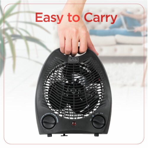 BLACK+DECKER Personal Portable Electric Space Heater in Black